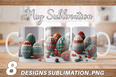 Mug Wrap Easter Egg Embroidery Sublimation artnoy 