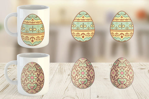 Mug Wrap Easter Egg Sublimation artnoy 