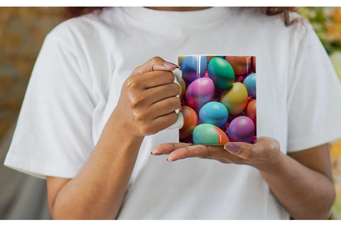 Mug Wrap Easter Eggs Colorful Sublimation artnoy 