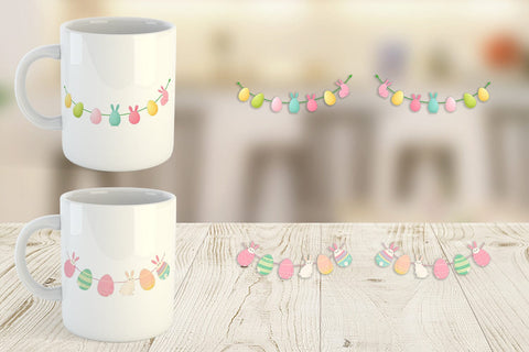 Mug Wrap Easter Garland Sublimation artnoy 
