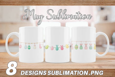 Mug Wrap Easter Garland Sublimation artnoy 