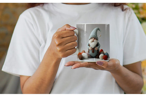 Mug Wrap Easter Gnome Embroidery Sublimation artnoy 