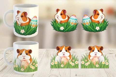 Mug Wrap Easter Hamster Sublimation artnoy 