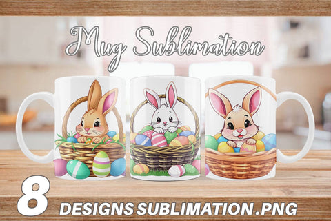 Mug Wrap Easter Rabbit Sublimation artnoy 