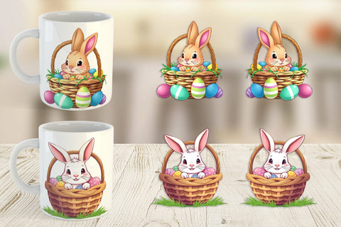 Mug Wrap Easter Rabbit Sublimation artnoy 