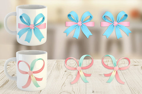 Mug Wrap Easter Ribbon Sublimation artnoy 