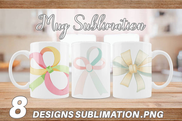 Mug Wrap Easter Ribbon Sublimation artnoy 