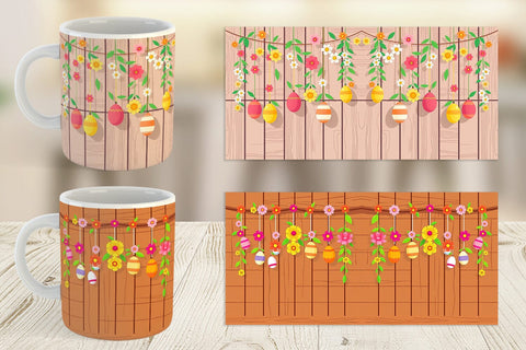 Mug Wrap Easter Wood Sublimation artnoy 