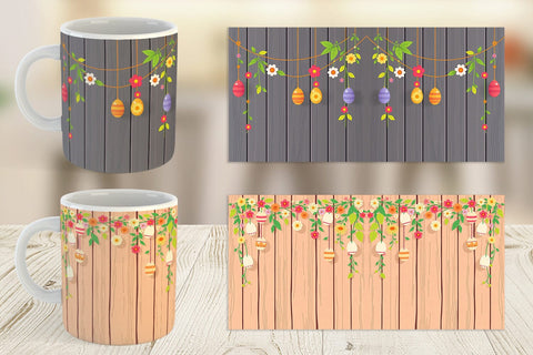 Mug Wrap Easter Wood Sublimation artnoy 