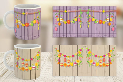 Mug Wrap Easter Wood Sublimation artnoy 