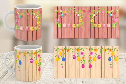 Mug Wrap Easter Wood Sublimation artnoy 