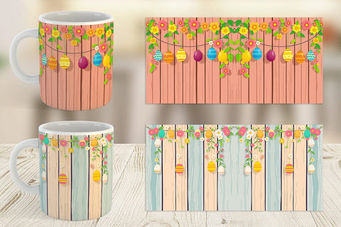 Mug Wrap Easter Wood Sublimation artnoy 