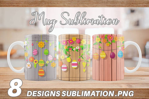 Mug Wrap Easter Wood Sublimation artnoy 
