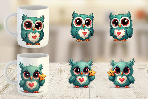 Mug Wrap Eerie Owl Journey Sublimation artnoy 