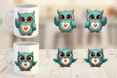 Mug Wrap Eerie Owl Journey Sublimation artnoy 