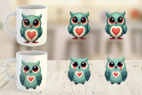 Mug Wrap Eerie Owl Journey Sublimation artnoy 