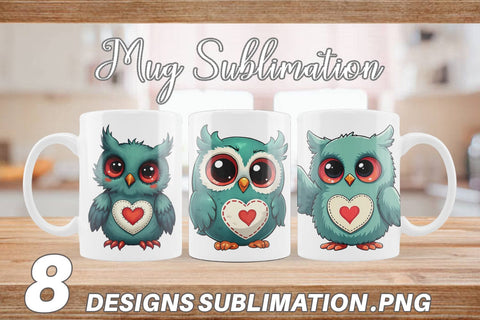 Mug Wrap Eerie Owl Journey Sublimation artnoy 