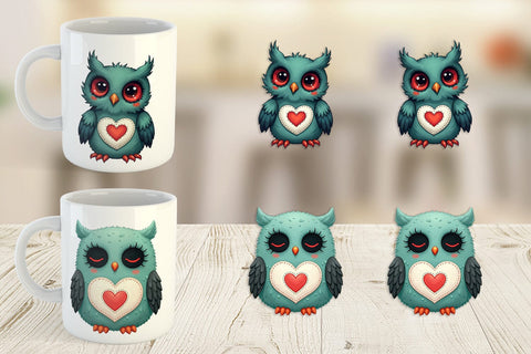 Mug Wrap Eerie Owl Journey Sublimation artnoy 