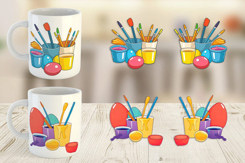 Mug Wrap Egg Dye Kit Sublimation artnoy 