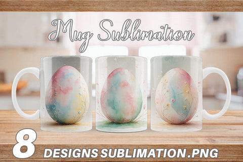 Mug Wrap Eggs Easter Sublimation artnoy 