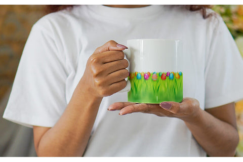 Mug Wrap Eggs on Grass Sublimation artnoy 