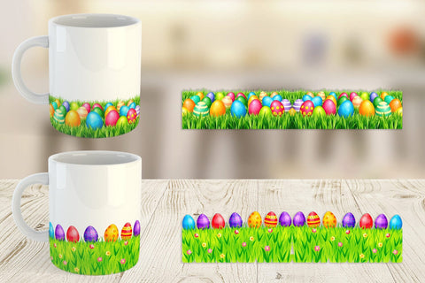 Mug Wrap Eggs on Grass Sublimation artnoy 