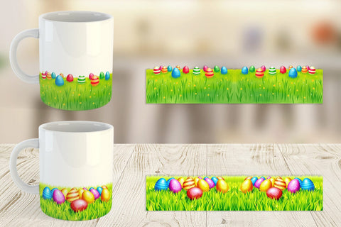 Mug Wrap Eggs on Grass Sublimation artnoy 