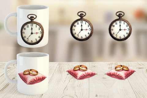 Mug Wrap Elegant Bridal Accessories and Keepsakes Sublimation artnoy 