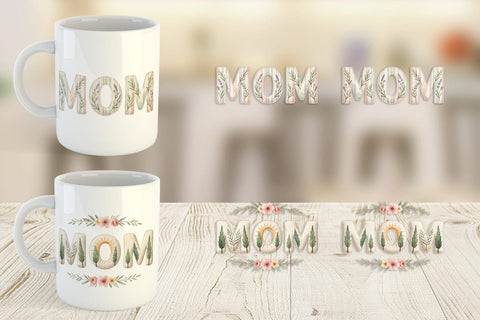 Mug Wrap Elegant Lemon MOM Mediterranean Sublimation artnoy 