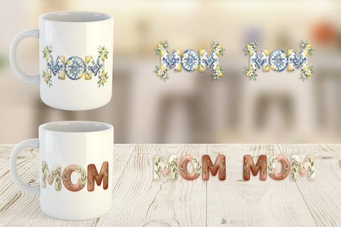 Mug Wrap Elegant Lemon MOM Mediterranean Sublimation artnoy 