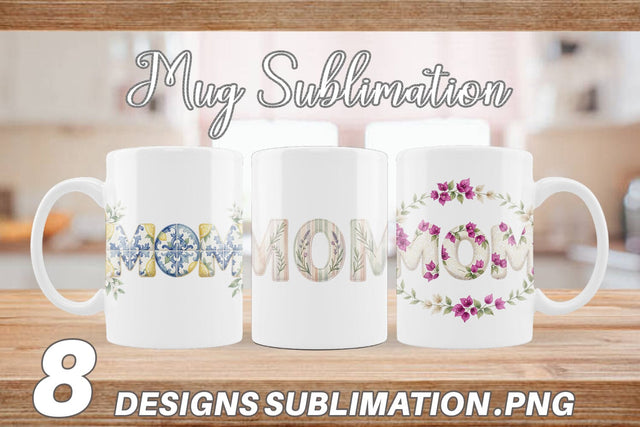 Mug Wrap Elegant Lemon MOM Mediterranean Sublimation artnoy 