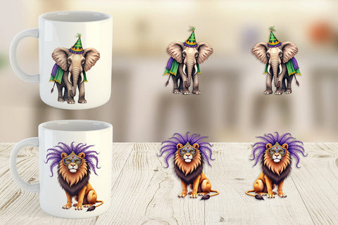 Mug Wrap Enchanted Forest Masquerade Animal Sublimation artnoy 