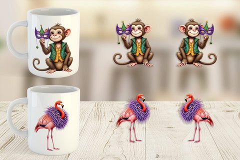 Mug Wrap Enchanted Forest Masquerade Animal Sublimation artnoy 