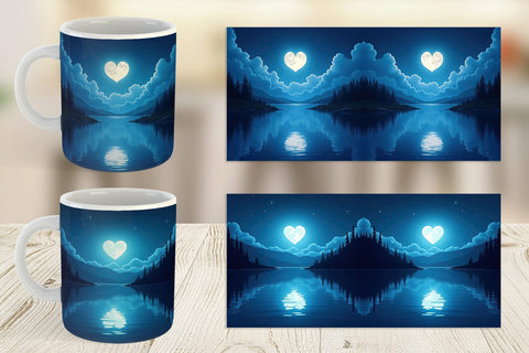 Mug Wrap Enchanted Lake Sublimation artnoy 