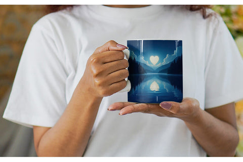 Mug Wrap Enchanted Lake Sublimation artnoy 