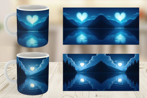Mug Wrap Enchanted Lake Sublimation artnoy 