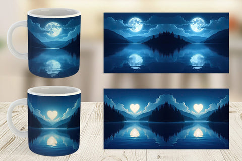 Mug Wrap Enchanted Lake Sublimation artnoy 