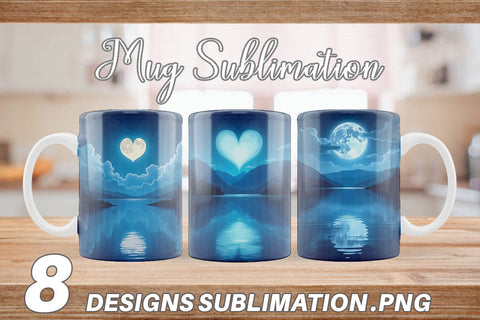 Mug Wrap Enchanted Lake Sublimation artnoy 
