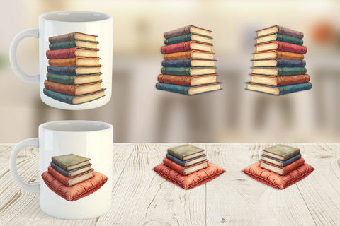 Mug Wrap Enchanted Reading Nook Sublimation artnoy 