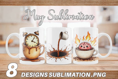 Mug Wrap Existential Espresso Abstract Tooncore Sublimation artnoy 