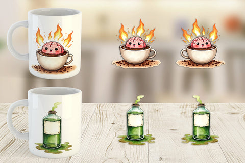 Mug Wrap Existential Espresso Abstract Tooncore Sublimation artnoy 