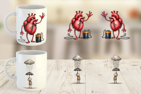 Mug Wrap Existential Espresso Abstract Tooncore Sublimation artnoy 