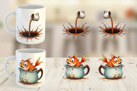 Mug Wrap Existential Espresso Abstract Tooncore Sublimation artnoy 