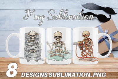 Mug Wrap Failed DIY Dad Bone Watercolor Sublimation artnoy 