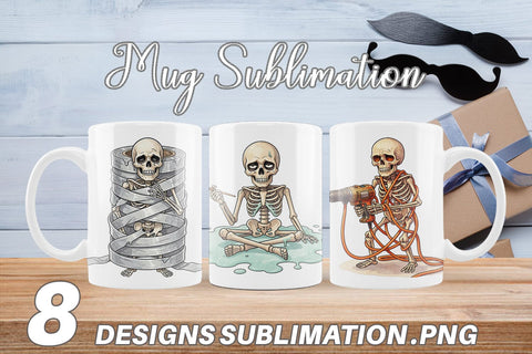 Mug Wrap Failed DIY Dad Bone Watercolor Sublimation artnoy 