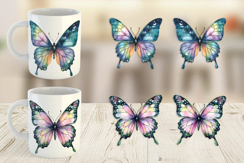 Mug Wrap Fairy Butterfly Sublimation artnoy 