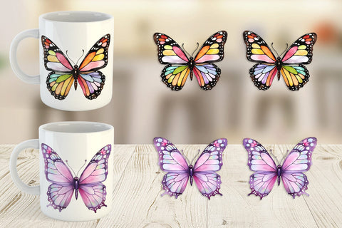 Mug Wrap Fairy Butterfly Sublimation artnoy 