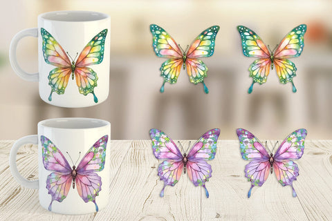 Mug Wrap Fairy Butterfly Sublimation artnoy 