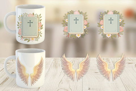 Mug Wrap Faithful Pastels Sublimation artnoy 