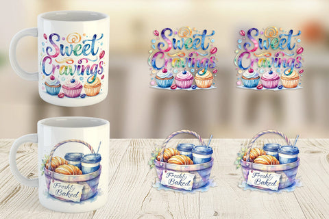 Mug Wrap Fall Bakery & Coffee Quotes Sublimation artnoy 